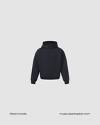 "Seventhstore" basic cotton hoodie