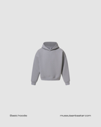 "Seventhstore" basic cotton hoodie