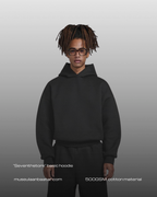 "Seventhstore" basic cotton hoodie