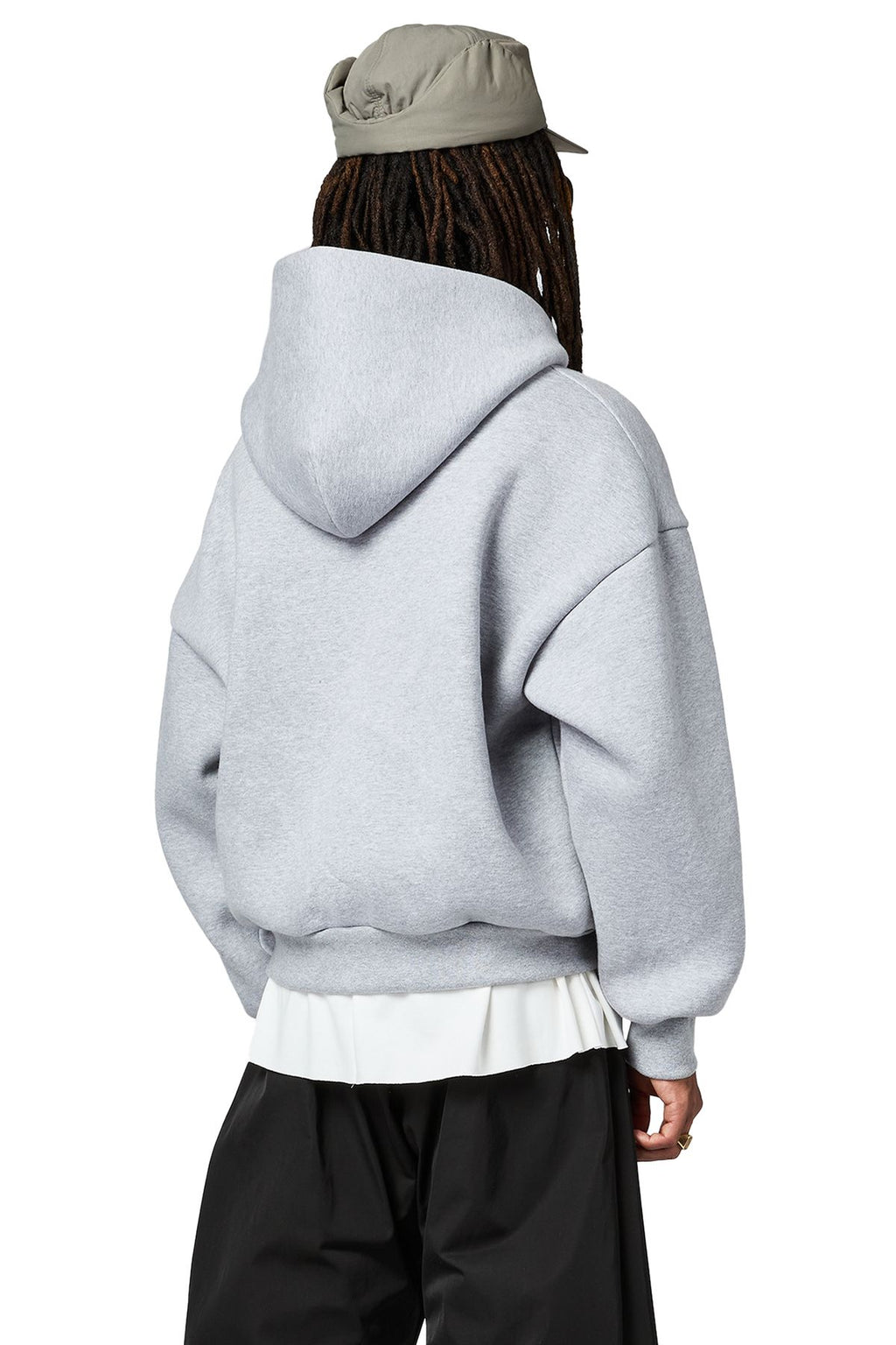 "Seventhstore" basic cotton hoodie